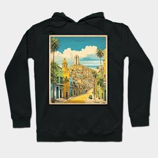 Fortaleza Ceara Brazil Vintage Tourism Travel Poster Art Hoodie